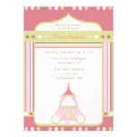Sweet carriage princess party birthday invitation invitations