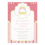 Sweet carriage princess party birthday invitation invitations