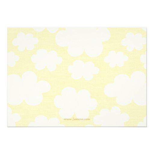 Sweet cartoon bumble bee baby shower invitation