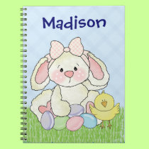 Sweet Cartoon Easter Bunny notebooks