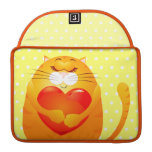 Sweet cat in love, Macbook sleeve Sleeves For MacBooks