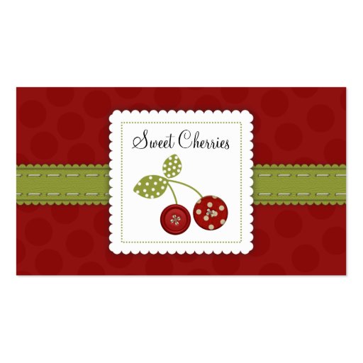 Sweet Cherries Business Cards (front side)