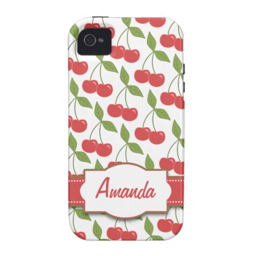 Sweet Cherries iPhone 4 Case-Mate Tough™