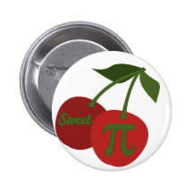 Sweet Cherry Pi Pinback Button