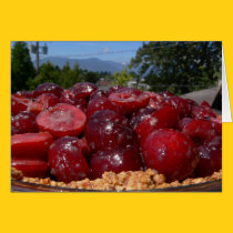Sweet Cherry Pie Recipe Card cards