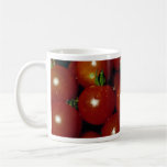 Sweet cherry tomatoes texture coffee mug