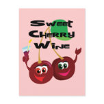 Sweet Cherry Wine Postcard
