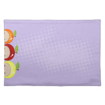Sweet Chibi Fruit Sprout Placemat