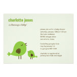 Sweet Chicks Baby Shower Invitation - Green invitations