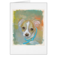 Sweet Chihuahua puppy dog tries to blend in CUSTOM card