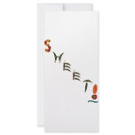Sweet! Chili Peppers Rack Card Design