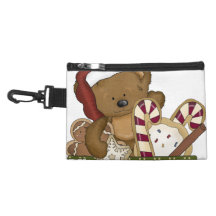 Sweet Christmas Bear Accessory Bag