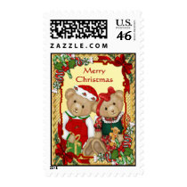 Sweet Christmas Bears postage