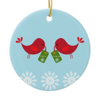 Sweet Christmas Birds - Ornament ornament