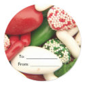 sweet christmas candy gift tag stickers