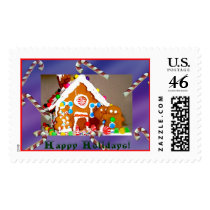 Sweet Christmas, Happy Holidays! postage