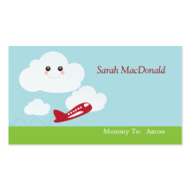 Sweet Cloud/Plane Mommy Calling Card Business Card Templates