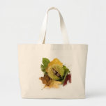 Sweet Conker With Leaves Canvas Bags