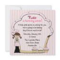 Sweet Cupcake Baker invitation