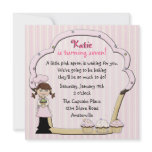 Sweet Cupcake Baker Personalized Invitation