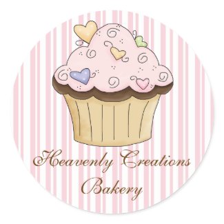 Sweet Cupcake Bakery Stickers sticker