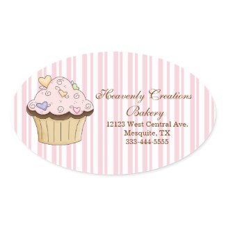 Sweet Cupcake Bakery Stickers sticker