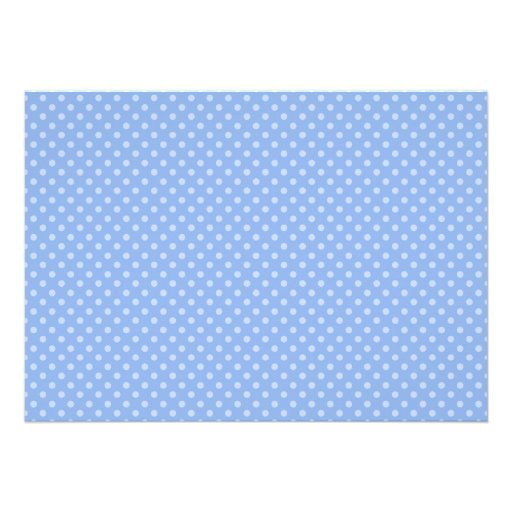 Sweet Cupcake Blue Polka Dot Boy Baby Shower Custom Invitation