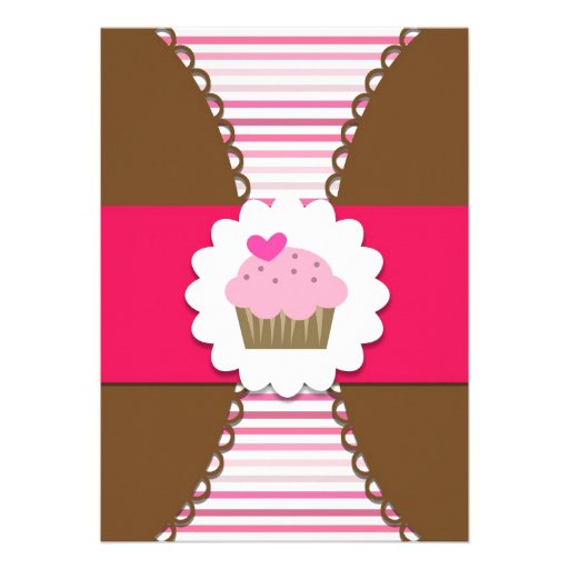 Sweet Cupcake Party Invitation for Kids