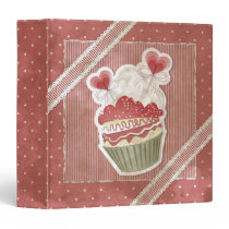 Sweet Cupcake Recipe Binder binders