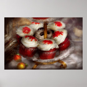 Sweet - Cupcake - Red velvet cupcakes Print