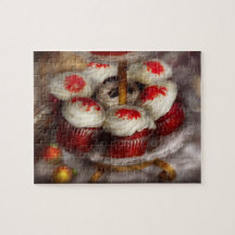 Sweet - Cupcake - Red velvet cupcakes Jigsaw Puzzle