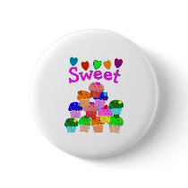 "Sweet" Cupcake Stack with Bright Hearts buttons by gailg1957 "Sweet" Cupcake Stack with Bright Hearts buttons