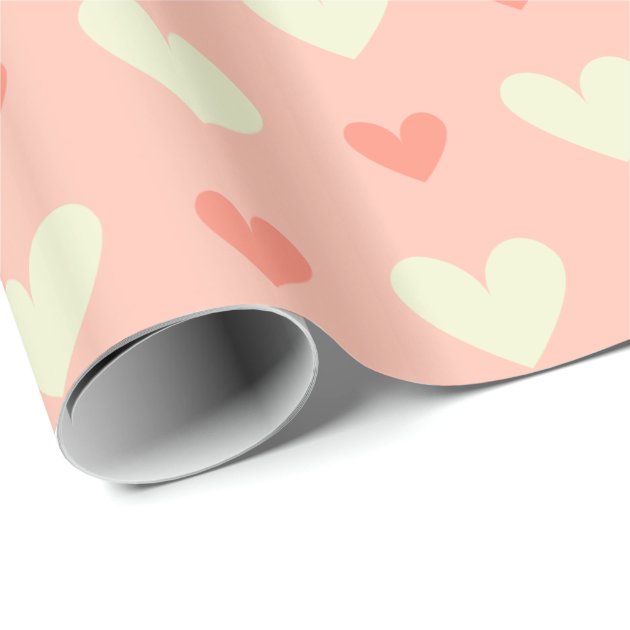 Sweet Cute Love Hearts Seamless Pattern Wrapping Paper 3/4