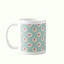 Sweet Daisy Mug in Aqua mugs
