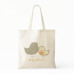 Sweet Damask Chicks Baby Shower Custom Tote Bag