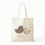 Sweet Damask Chicks Baby Shower Custom Tote Bag