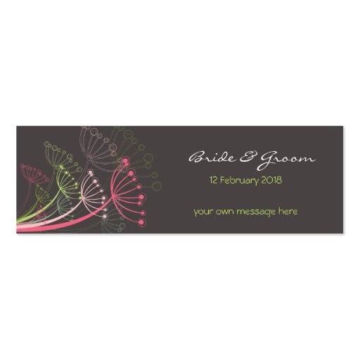 Sweet Dandelions Gift / Favor / Thank You / Tags Business Card Templates (front side)