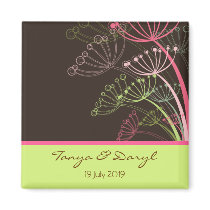 Sweet Dandelions Save Date / Favors / Gift / TQ magnets by fat_fa_tin Sweet Dandelions Save Date / Favors / Gift / TQ magnets