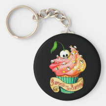 Sweet & Deadly Cupcake Key Chains