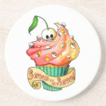 Sweet & Deadly  Skull Cupcake Coaster