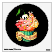 Sweet & Deadly  Skull Cupcake Wall Skin