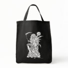 grocerytote - Awesome Bag made from my original Sketch named "Sweet Death" ! Choose the style and color to make you very own lovely bag!: Sizes  Available colors: black