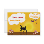 Sweet Deer - Birthday Invitation Card for Kids
