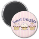 Sweet Delights CupCakes Magnet magnet