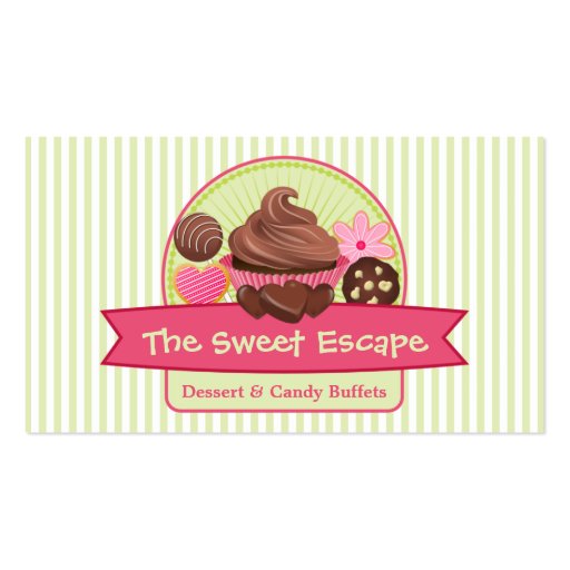 Sweet Desserts Business Cards (front side)