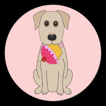 Sweet Dog Pink stickers