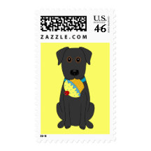Sweet Dog Postage Stamp