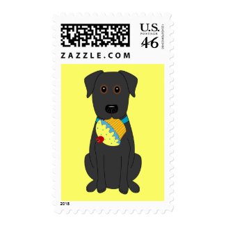 Sweet Dog Postage Stamp