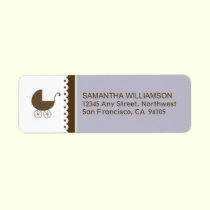 Sweet Doily Return Address Labels (lilac) labels