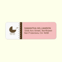 Sweet Doily Return Address Labels (pink) labels